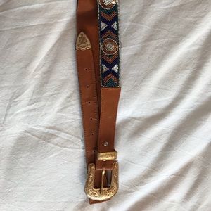 Free People Beaded Belt